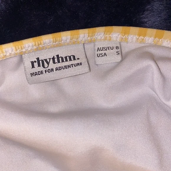 Rhythm white and yellow checkered bikini - Picture 3 of 4
